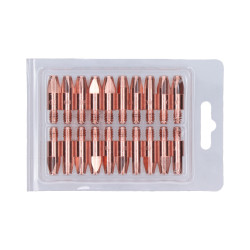 Prúdová tryska M6x28 E-Cu fi. 0.8mm 20ks balenie Prúdová tryska M6x28 E-Cu fi. 0.8mm 20ks balenie